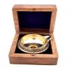 Frienemy Presents Kuber Brass 2.3 Inch Diya .Soild Brass Designer Pooja Diya Oil Lamp with Wood Box.Diwali Gifts #Frienemy-014 view 4
