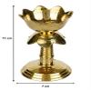 Frienemy Presents Decorative Oxidised Gold Finished Kamal Diya Stand (11 Cm Height) - Pack of 2#Frienemy-857 view 2