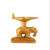 Frienemy Presents Brass Diya with with Elephant Design (Gold_3.9 Inch X 3.9 Inch X 3.9 Inch) #Frienemy-317 view 1