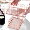 2 Pack Iron Storage Basket Organizer, Classic Tabletop Wire Banana Fruit Basket Bowl, Vegetable Countertop Storage Holder, Metal Hanging Storage Bin for Home Office Kitchen Bathroom view 3
