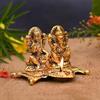 Frienemy Presents Laxmi Ganesh Murti Idol Diya Ouja Deepak - Metal Lakshmi Ganesh Statue - Diwali Home Decoration Items - Lakshmi Ganesh for Diwali Showpiece Oil Lamp #Frienemy-673 view 3