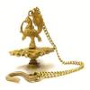 Frienemy Presents Brass Hanging Chain Peacock Diya (Gold_4.7 Inch X 4.7 Inch X 18.8 Inch) #Frienemy-359 view 3