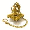 Frienemy Presents Brass Hanging Chain Peacock Diya (Gold_4.7 Inch X 4.7 Inch X 18.8 Inch) #Frienemy-359 view 4
