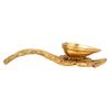 Frienemy Presents Brass Hand Held Puja Aarti Oil Diya with Long Handle (Gold_4 Inch X 7 Inch X 1.5 Inch) #Frienemy-694 view 4