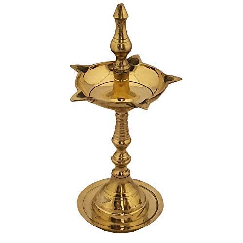 Frienemy Presents Indian Diwali Oil Lamp Pooja Diya Brass Light Puja Decorations Mandir Decoration Items Handmade Table Home Backdrop Decor Lamps Made in Decorative #Frienemy-701