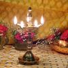 Frienemy Presents Indian Diwali Oil Lamp Pooja Diya Brass Light Puja Decorations Mandir Decoration Items Handmade Table Home Backdrop Decor Lamps Made in Decorative #Frienemy-701 view 4
