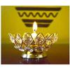 Frienemy Presents Brass Bowl Crystal Diya Round Shape Kamal Deep Akhand Jyoti Oil Lamp for Puja and Home Dcor (Small)(Pack of 4) #Frienemy-828 view 3