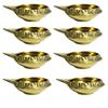 Frienemy Presents 8 Pcs Golden Brass Kuber Diya Dia Oil Lamp for Puja Decoration Lightning #Frienemy-040 view 1