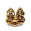 Frienemy Presents Lakshmi Ganesh Idol Diya Oil Lamp Deepak Metal Lakshmi Ganesha Showpiece Statue Traditional Diya for Diwali Puja Diwali Home Decoration Items Gift #Frienemy-791 view 2