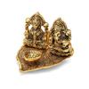 Frienemy Presents Lakshmi Ganesh Idol Diya Oil Lamp Deepak Metal Lakshmi Ganesha Showpiece Statue Traditional Diya for Diwali Puja Diwali Home Decoration Items Gift #Frienemy-791 view 3