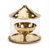 Frienemy Presents Brass Akhand Diya with Glass Cover and Designed Star Holes On Top (19 Cm in Height) (Single) #Frienemy-821 view 1