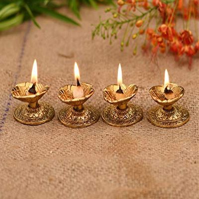 Frienemy Presents Metal Diya (Gold) #Frienemy-758