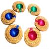 Frienemy Presents Earthen Clay Diya for Diwali Puja, Traditional Handmade Designer Large Diyas/Oil Lamps for Festival & Home Decoration, Multicolour (Set of 10) #Frienemy-775 view 2
