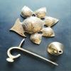 Frienemy Presents |Brass Panch Diya/Arti,Oil Lamp | Panch Aarti for Worship (Length:16 Cm Width: 11 Cm Height: ~ 6 Cm Weight: 210 Gm) #Frienemy-732 view 4
