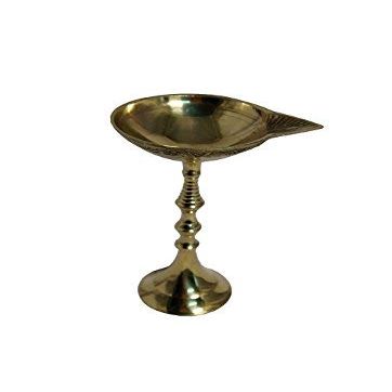 Frienemy Presents Brass Golden Stand Diya 13 Cm #Frienemy-338