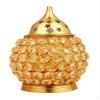 Frienemy Presents Brass Akhand Jyot Crystal Diya, Oval Shape, Oil Puja Lamp, Home Temple Decor, Diwali Gift Item, 14 Cm #Frienemy-730 view 2