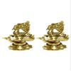 Frienemy Presents Peacock Wall Hanging Brass Diya Oil Lamp Home Decor (15X3X3-Inch, Weight -240 G) - Pack of 2#Frienemy-381 view 1