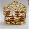 Frienemy Presents Akhand Temple Brass Crystal Diya with Gold Finish/for Puja Diya/Decoration Dia for Pooja Akhand Stylish Diya Assurance. #Frienemy-790 view 1