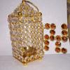 Frienemy Presents Akhand Temple Brass Crystal Diya with Gold Finish/for Puja Diya/Decoration Dia for Pooja Akhand Stylish Diya Assurance. #Frienemy-790 view 3