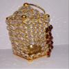 Frienemy Presents Akhand Temple Brass Crystal Diya with Gold Finish/for Puja Diya/Decoration Dia for Pooja Akhand Stylish Diya Assurance. #Frienemy-790 view 4