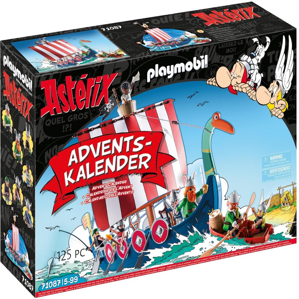 Playmobil 71087 Asterix and the Pirates Advent Calendar 24 Christmas Surprises Multi-Coloured