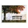 Stupell Industries Quiet Autumn Park Bench and Tree Surrealist Illustration, Design by Ziwei Li view 1