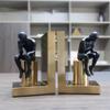 UOOD Heavy Duty Bookends,Stainless Steel Book End,Creative Metal Book Shield for Home Office Library Decoration view 4