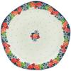Polmedia Polish Pottery Lunch Plate - Spring's Arrival Pattern Handmade in Boleslawiec Poland by Ceramika Artystyczna + Certificate of Authenticity view 1