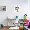 Stupell Industries Game Over Phrase Retro Pixel Monster Sprites, Design by Jennifer McCully, 24 x 30, Multi-Color view 2