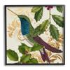 Stupell Industries Curious Hummingbird Golden Pattern Winter Holly Bird, Design by Daphne Polselli view 1