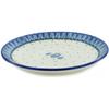 Polmedia Polish Pottery Dinner Plate UNIKAT - Pastel Hooter Pattern Handmade in Boleslawiec Poland by Ceramika Artystyczna + Certificate of Authenticity view 2