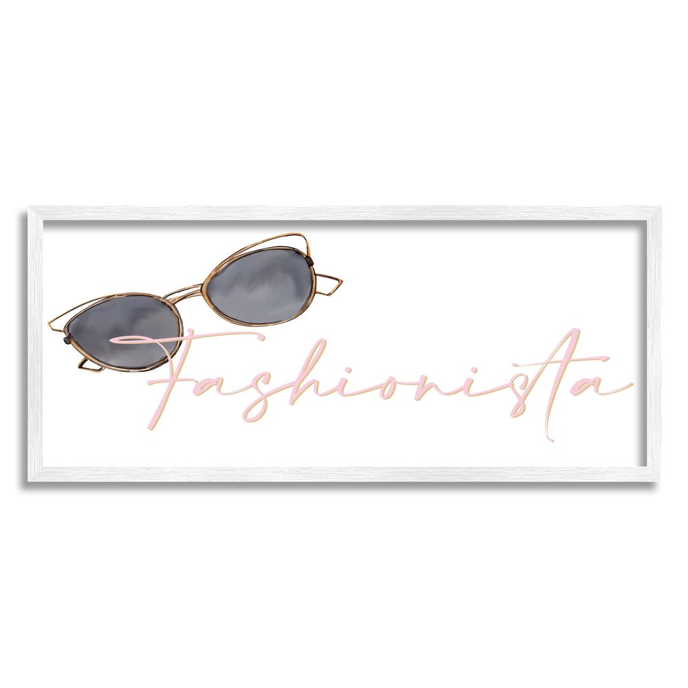 Stupell Industries Fashionista Cat-Eye Sunglasses Shades Glam Accessories, Design by Kim Allen