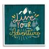 Stupell Industries Live Your Adventure Ornamented Outdoor Nature Rustic Background, Design by Louise Allen Designs view 1