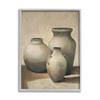 Stupell Industries Clay Plant Pottery Jars Still Life Pencil Sketch, Design by Andre Mazo view 1