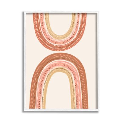 Stupell Industries Rainbow Reflection Earth Color Palette Crochet Inspired Pattern, Design by Nancy McKenzie