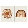 Stupell Industries Orange Sun Patterned Rainbow Boho Children's Drawing, Design by Heather McLaughlin view 1