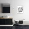 Stupell Industries Soak Relax Bathroom Bold Novelty Calligraphy Sign, Design by Jalynn Heerdt view 2