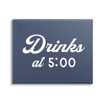 Stupell Industries Drink at Five Fun Nautical Party Sign, Design by Daphne Polselli