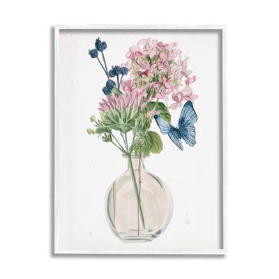 Stupell Industries Assorted Corn Lilies Flower Blossoms Butterfly Bouquet, Design by Melissa Wang