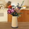 Simple Vase for Flowers Plants, Matte Vases for Modern Table Shelf Home Decor Wedding Boho Decor, 6" H Frosted Elegant Ceramic Vase for Pampas Grass Fluffy Stem Bouquet Lavender Flowers (Brown, 2) view 2