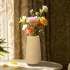 Simple Vase for Flowers Plants, Matte Vases for Modern Table Shelf Home Decor Wedding Boho Decor, 6" H Frosted Elegant Ceramic Vase for Pampas Grass Fluffy Stem Bouquet Lavender Flowers (Brown, 2) view 3