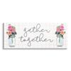 Stupell Industries Gather Together Jar Floral Bouquet Geometric Kitchen Pattern, Design by Dogwood Portfolio view 1