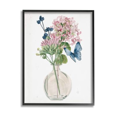 Stupell Industries Assorted Corn Lilies Flower Blossoms Butterfly Bouquet, Design by Melissa Wang