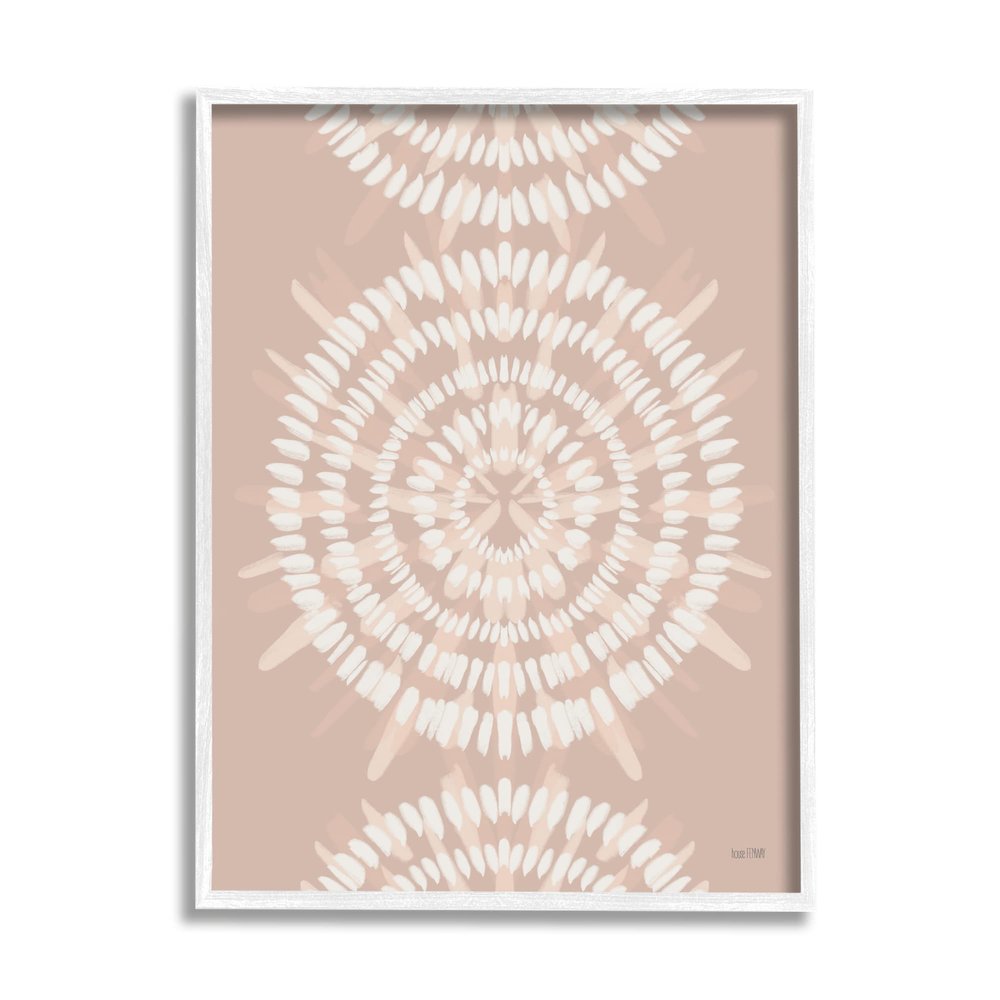 Stupell Industries Geometric Rose Gold Mandala Boho Flower Design, Design by House Fenway