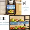 SRHWBF Rolling Cart Slide Out Storage Cart with Lockable Wheels Mobile Utility Cart with Handle Easy Assemble Shelving Unit for Kitchen Bathroom Bedroom Kitchen (5 Layers 4 Net Baskets) view 4