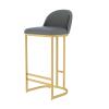 Ontihang Faux Leather Armless Bar Chairs Set of 2, Simple Design Upholstered Breakfast Stools with Footrests Luxury Dining Chair for Kitchen,Living Room view 1
