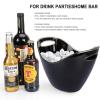 Raincol Ice Bucket Black Acrylic 8 Liter Plastic Tub For Drinks and Parties, Food Grade, Holds 5 Full-Sized Bottles and Ice view 3