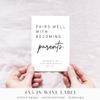 Parent Wine Label - New Mom & Baby Gift Basket & Care Package view 2