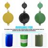 DOITOOL 20sets Iron Covers Seal Caps for Oil Drums and Water Easy to Use Iron Drum Sealing Lids Random Colors view 3