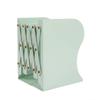 WMYDNX Bookends Bookends Adjustable Metal Tabletop Heavy Duty Bookstand Four Grid Storage Bookshelf for Shelves Office Library School Home Stable (Color : Green) view 1